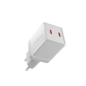 شاحن كريستال 45 وات من زيروتك ابيض ZA-45W