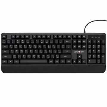 لوحة مفاتيح سلكيه زيروتك – USB – كابل 1.5 متر – اسود "ZK-W2"