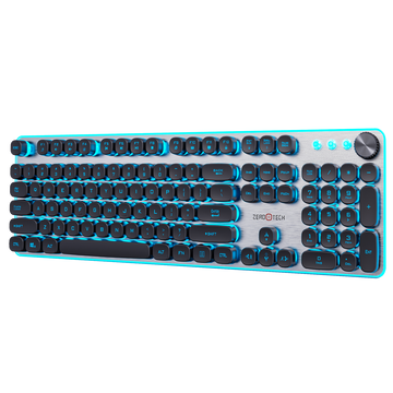 لوحة مفاتيح سلكية بإضاءة RGB موديل ZPCK-WCGK